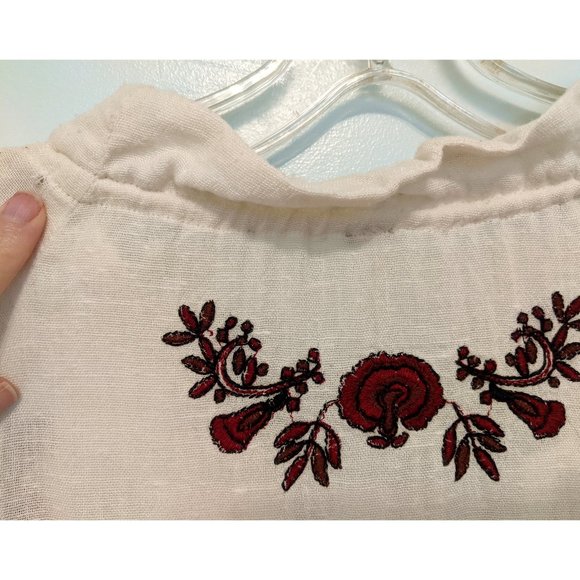 Free People Boho Embroidered Blouse - Picture 3 of 4